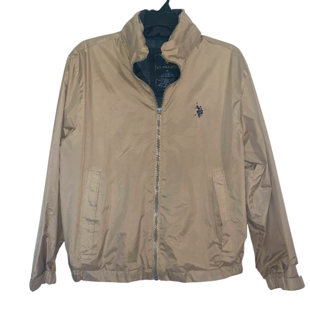 U.S. POLO ASSN. Men’s windbreaker tan size medium.